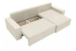 Sofa Med Sjeselong-Hobson Sofa med Divan 3-seter Grønn