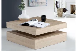 Sofabord-Holmeswood Sofabord 78 cm med Oppbevaringshylle Brun