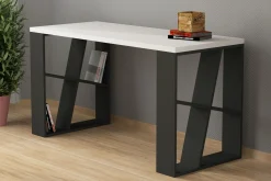 Kontorbord-Honemey Skrivebord 140 cm Hvit,Grey