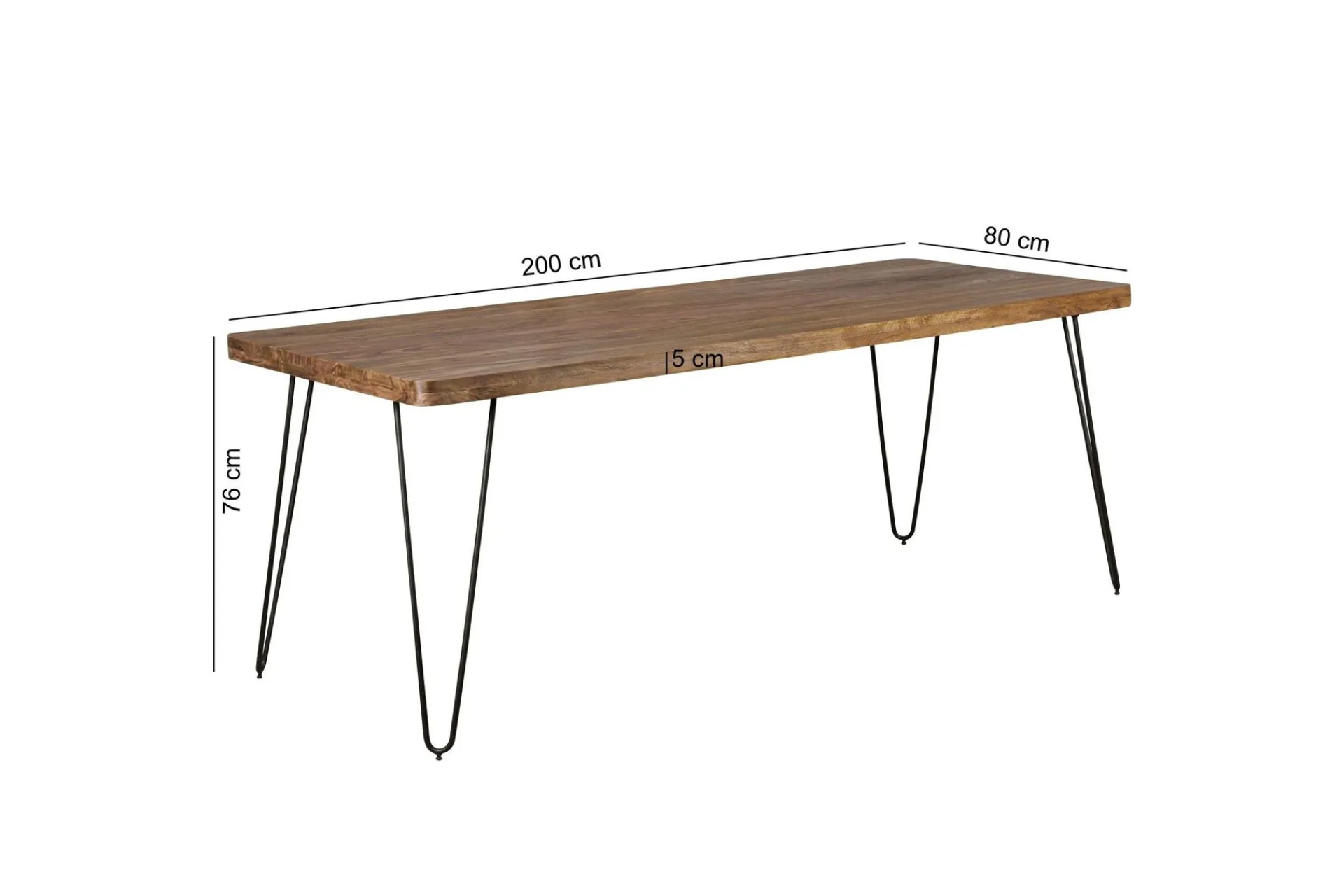 Wohnling Spisebord & Kjøkkenbord-Hookway Spisebord 200 cm Tre/Natur