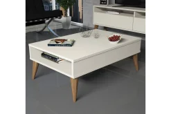 Hoptrup Sofabord 90 cm med Oppbevaringshylle