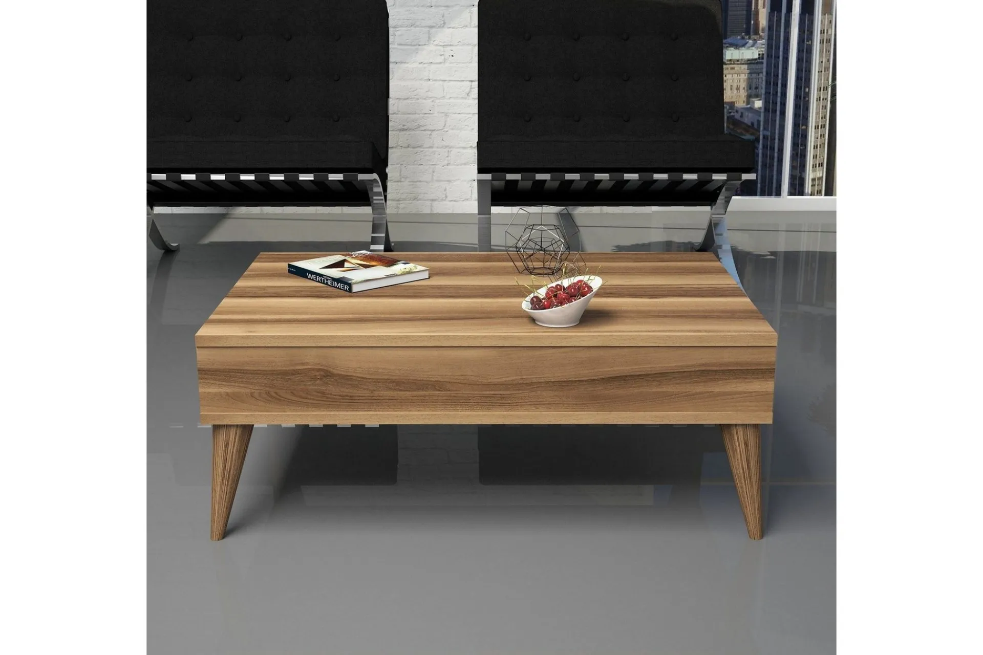 Tv-Møbelsett-Hoptrup Stuesett 150 cm Valnöt