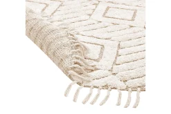 Moderne Tepper-Horasan Ryeteppe 140 cm Rund Beige