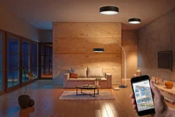 Trio Lighting Hotel Plafond 50 cm 3xE27 svart