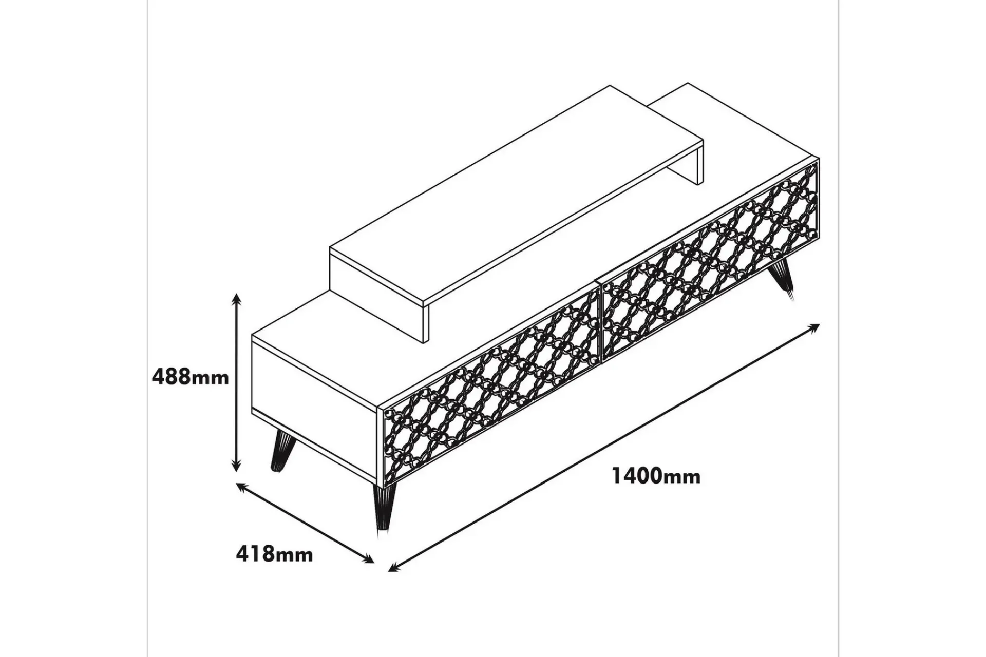 Hovdane TV-Benk 140 cm