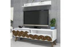 Tv-Møbelsett-Hovdane TV-Benk 120 cm Hvit