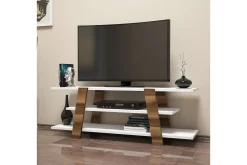 Tv-Benk & Mediabenk-Hovdane TV-Benk 120 cm Brun,Hvit