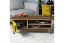 Tv-Møbelsett-Hovdane TV-Møbelsett 160 cm Brun,Gul
