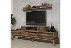 Tv-Møbelsett-Hovdane TV-møbelsett 168 cm Brun