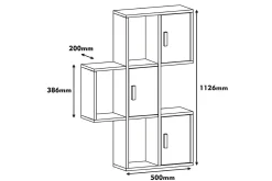 Vegghylle-Hovdane Vegghylle 75 cm Brun,Hvit