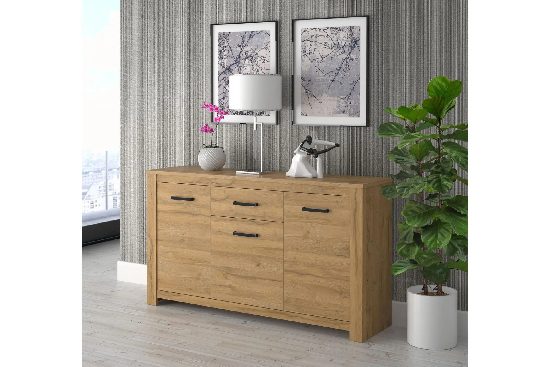 Sideboard & Skjenker-Hovencamp Skjenk 42x161 cm Brun