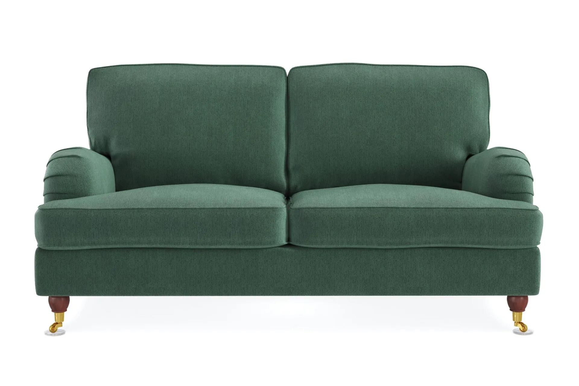 Bloomington 2 Seter Sofa|Velour Sofa & Fløyel Sofa-Howard Lyx 2-seters Fløyelssofa Mørkegrønn
