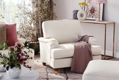 Bloomington 2 Seter Sofa|Velour Sofa & Fløyel Sofa-Howard Lyx 2-seters Fløyelssofa Cremehvit