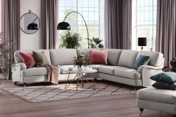Bloomington Howard Lyx 6-seters Høyrevendt L-formet Hjørnesofa i Stoff