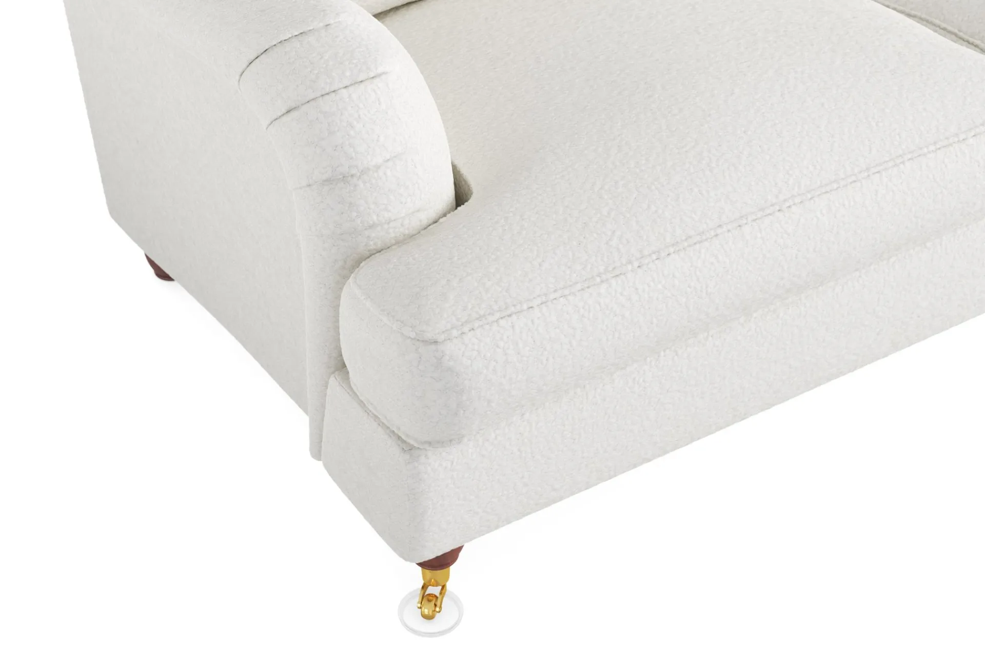 Bloomington 2 Seter Sofa-Howard Lyx 2-seters Sofa i Bouclé Hvit