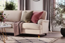Bloomington Hjørnesofa-Howard Lyx 6-seters Venstrevendt L-formet Hjørnesofa i Stoff Beige