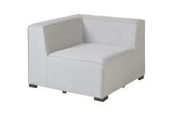 Lounge Sofa|Lounge Sofa-Hörnsoffa med fotpall Beliani Arezzo Beige/svart, Högervänd Grey, Black Right-faced Grey,Svart