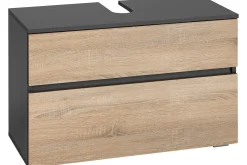 Baderom-Hudnall Servantskap 80x35 cm Hvit,Antracit