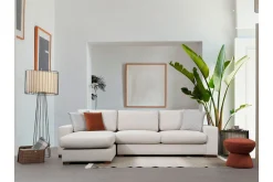 Sofa Med Sjeselong-Huelva Divansofa Beige