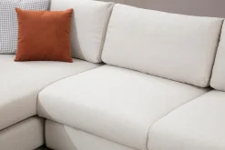Sofa Med Sjeselong-Huelva Divansofa Beige