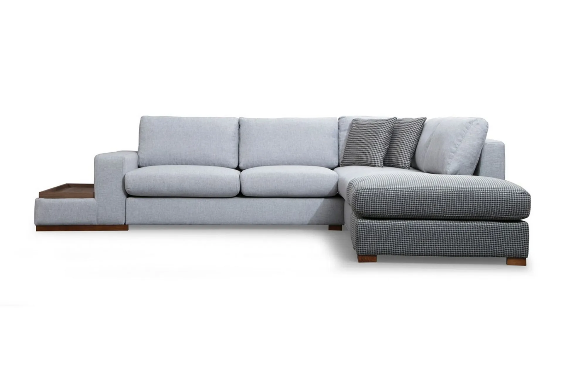 Sofa Med Sjeselong-Huelva Divansofa Grey