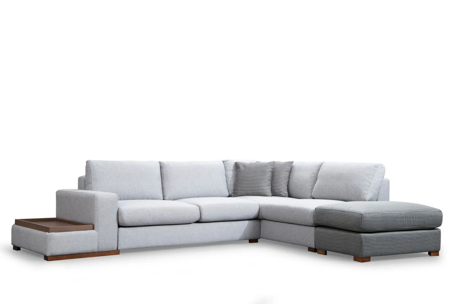 Sofa Med Sjeselong-Huelva Divansofa Grey