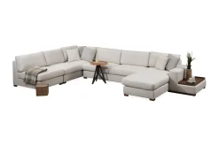 Sofa Med Sjeselong-Huelva Divansofa Beige