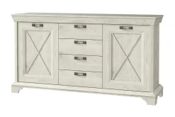 Sideboard & Skjenker-Hurlston Highboard 178 cm Hvit