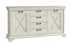 Sideboard & Skjenker-Hurlston Highboard 178 cm Hvit