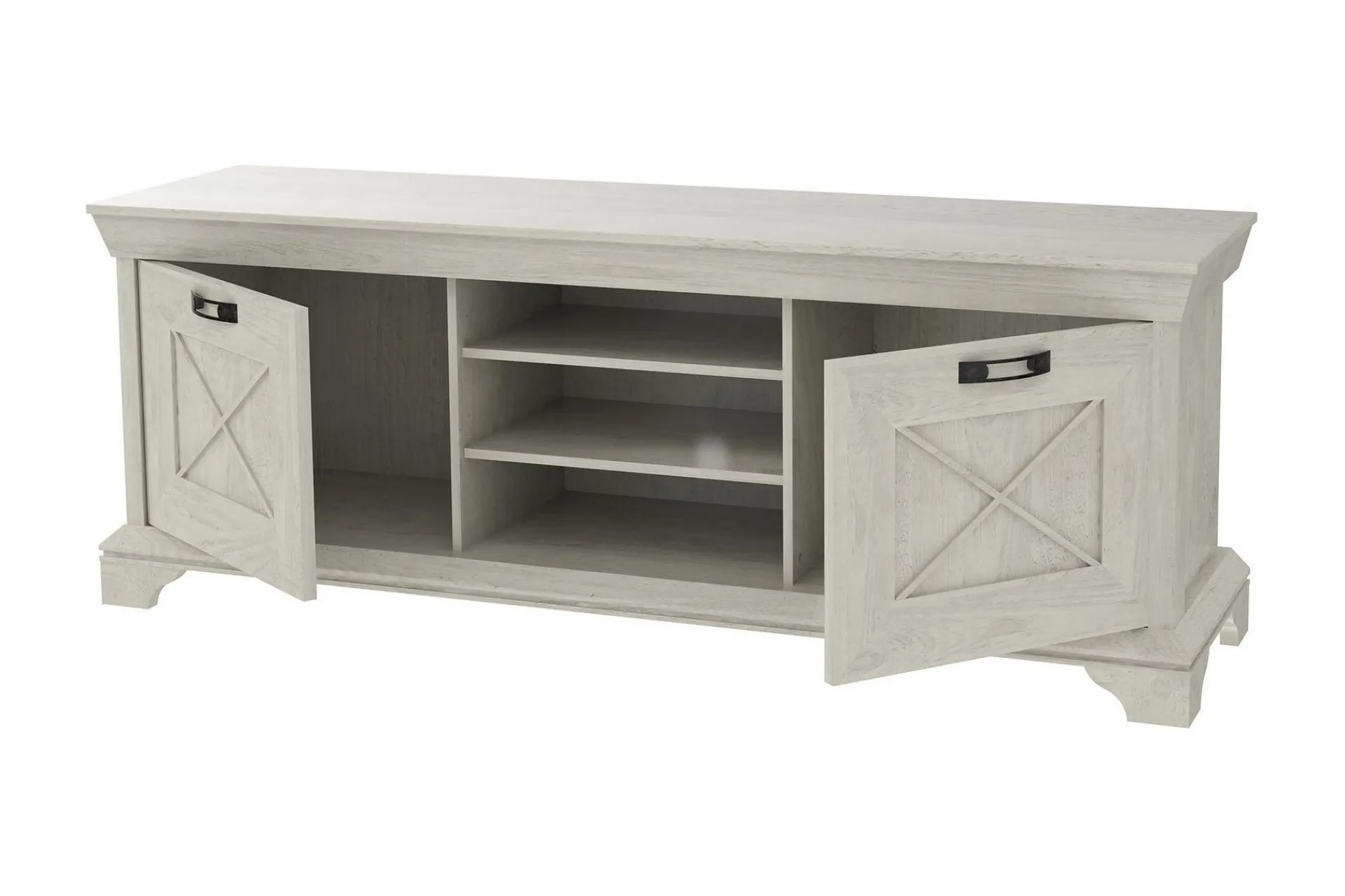 Tv-Benk & Mediabenk-Hurlston TV-Benk 147 cm Hvit