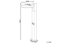 Solcelle Utelys & Solcellelamper-Hydra LED Solcellebelysning 50 cm Svart