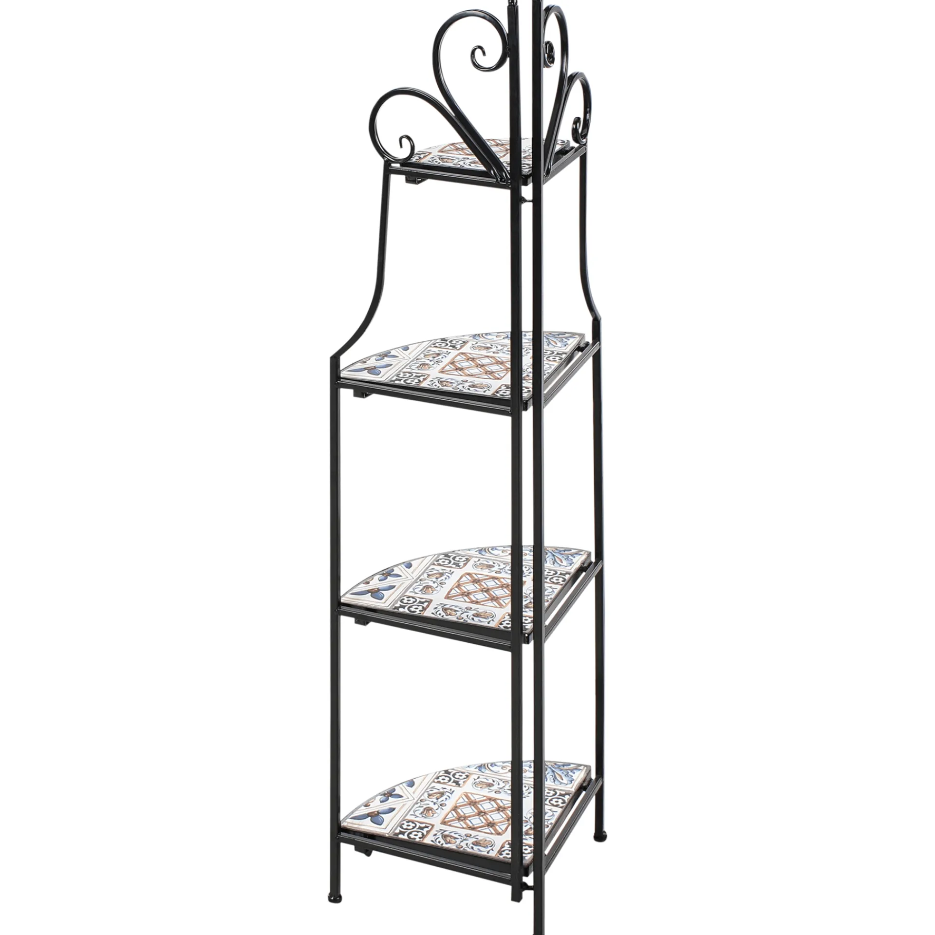 Lagringshus & Boder|Lagringshus & Boder-Hylle utendørs Favara 43 cm Svart/flerfarget