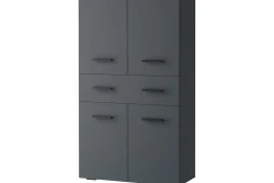 Loft24 Baderom|Baderomsskap-Høyskap til bad Malika høyskap til bad 130x76x35 cm Grå