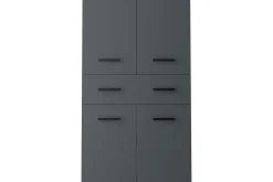Loft24 Baderom|Baderomsskap-Høyskap til bad Malika høyskap til bad 130x76x35 cm Grå
