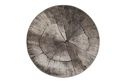 KM Home Moderne Tepper-Ibiza Matte Rund 200 Tree Grey