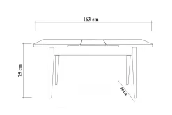 Idehult Spisegruppe 4 deler 75 cm