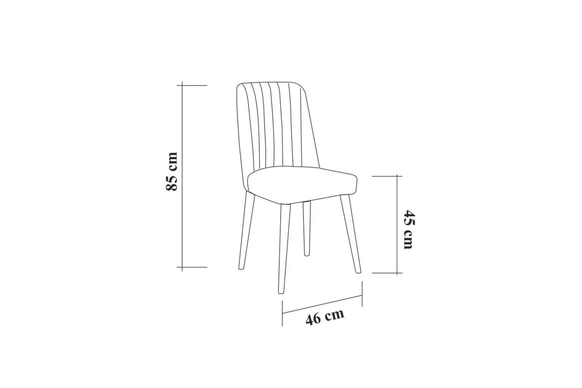 Idehult Spisegruppe 5 deler 75 cm