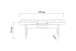 Spisegrupper-Idehult Spisegruppe 4 deler 75 cm Natur,Antracit