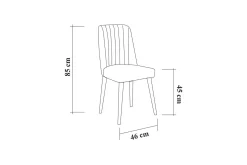 Spisegrupper-Idehult Spisegruppe 4 deler 75 cm Natur,Antracit