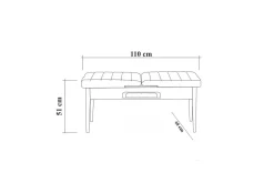 Idehult Spisegruppe 4 deler 75 cm