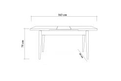 Idehult Spisegruppe 4 deler 75 cm