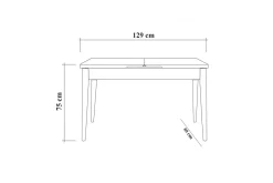 Idehult Spisegruppe 4 deler 75 cm