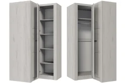 Garderober & Garderobesystem-Indianapolis Garderobe 106x58x192 cm Hvit
