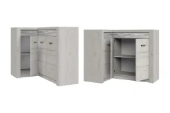 Sideboard & Skjenker-Indianapolis Skjenk 131x42x104 cm Hvit