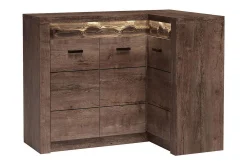 Sideboard & Skjenker-Indianapolis Skjenk 131x42x104 cm Mørkt asketre