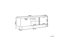 Tv-Benk & Mediabenk-Indio TV-benk 166x40 cm Svart