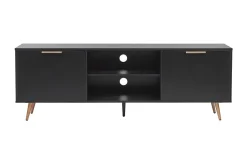 Tv-Benk & Mediabenk-Indio TV-benk 166x40 cm Svart