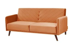 Velour Sofa & Fløyel Sofa-Induja 3-seters Sovesofa Orange