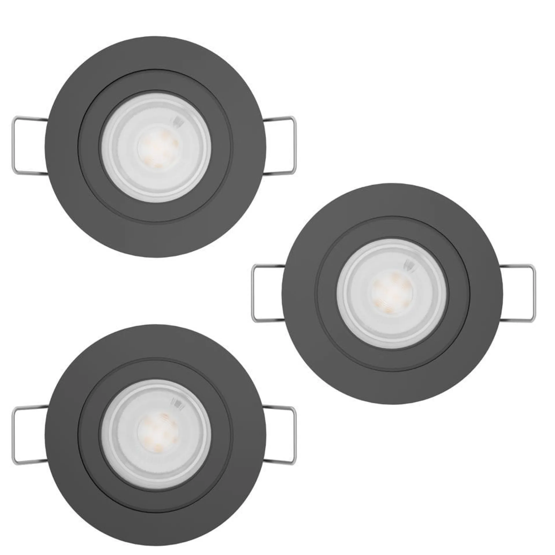 Innfelt lampe Barranco IP44 30 mm 3000K Sett på 3