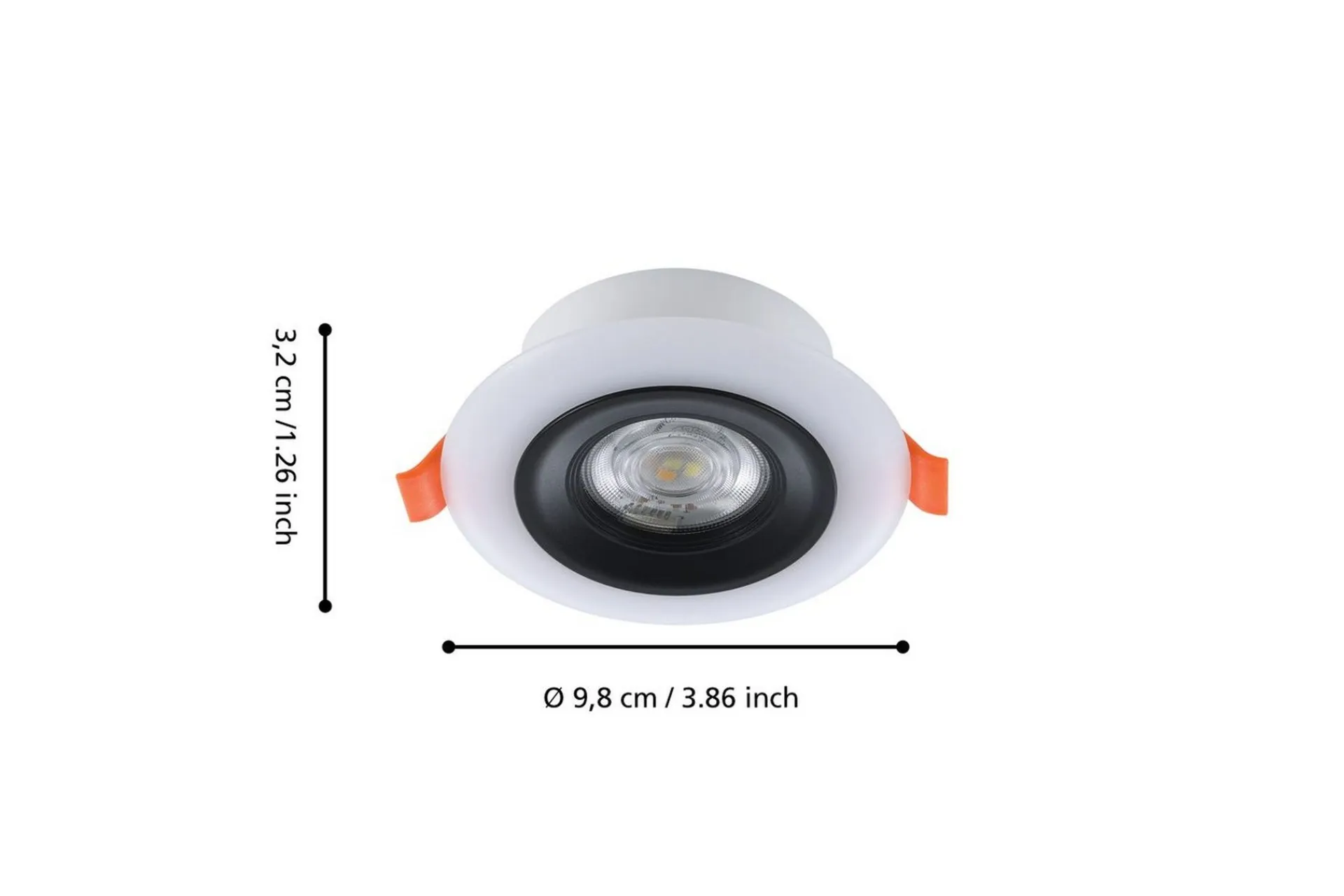 Eglo Innfelt Lampe Calonge RGB 3 stk Svart, Hvit